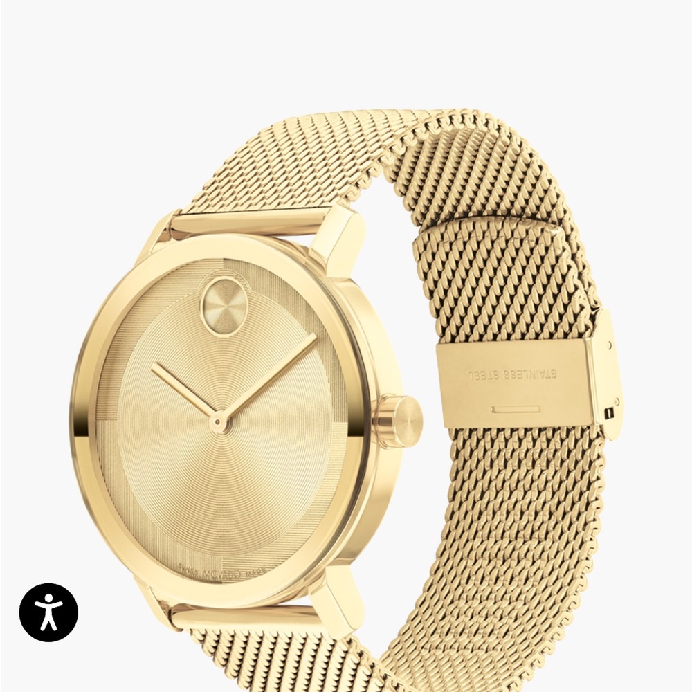 Movado Gold Mesh Watch